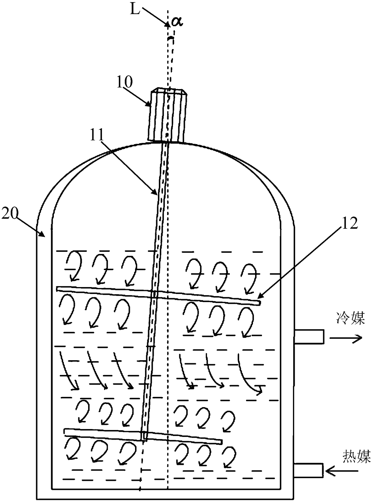 A high-efficiency dissolved oxygen stirrer for a fermentation tank and a fermentation tank