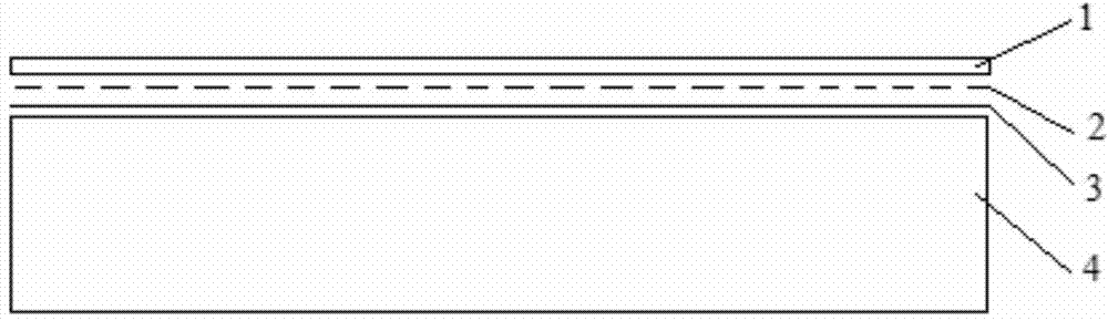 Wood-plastic composite of wood decorative sheet attaching veneer and preparation method thereof