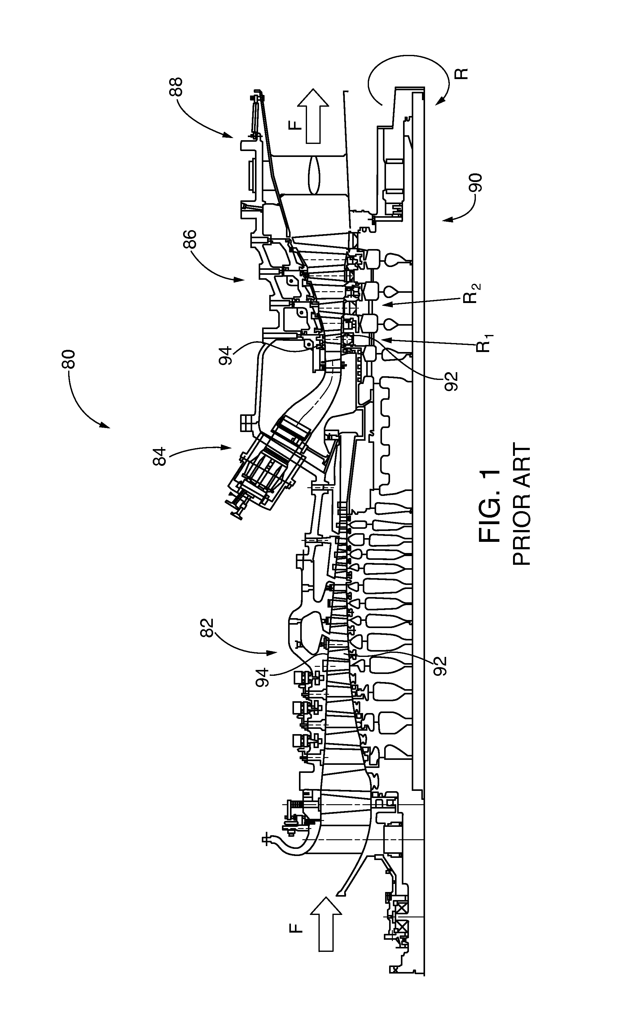 Turbine abradable layer with progressive wear zone terraced ridges