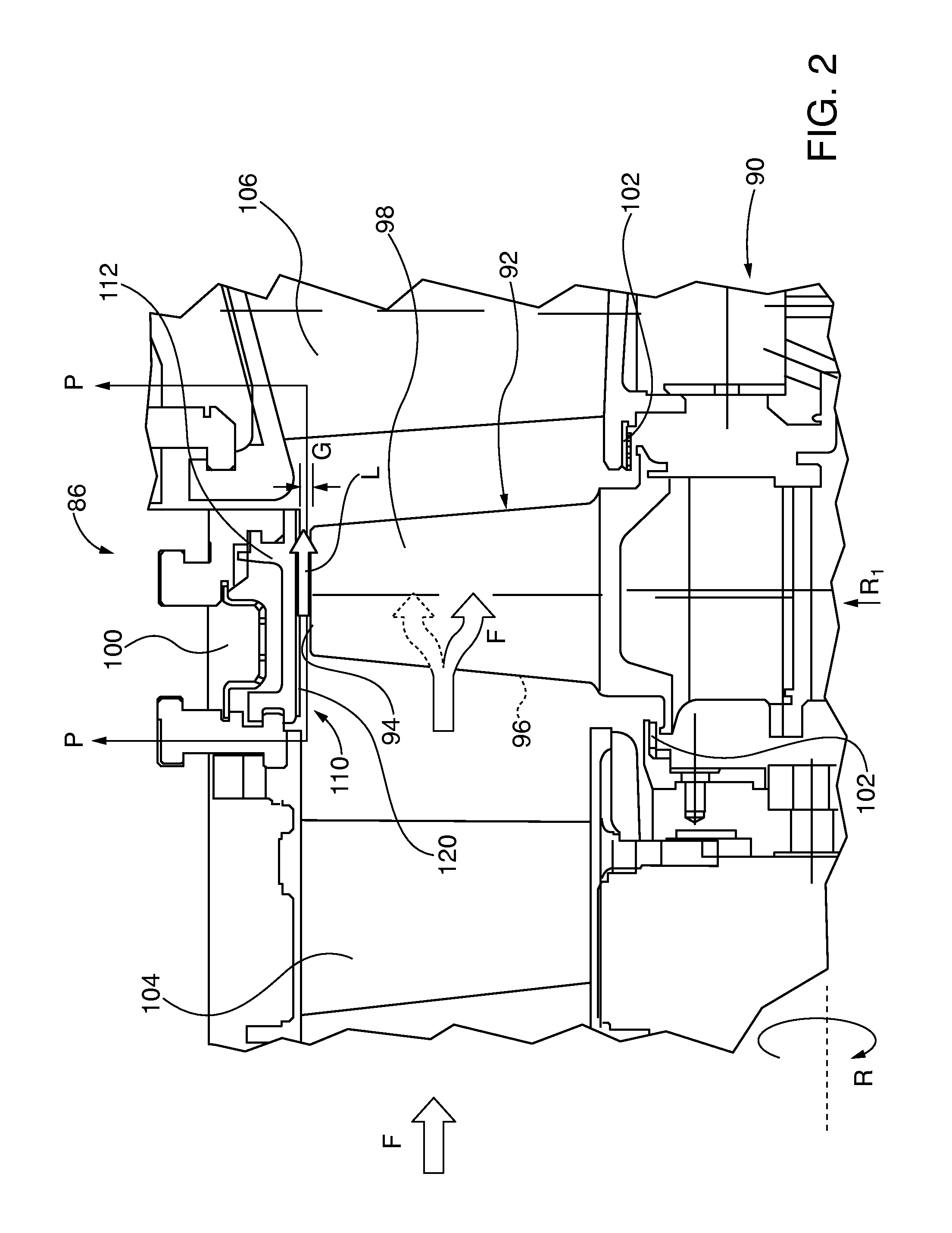 Turbine abradable layer with progressive wear zone terraced ridges