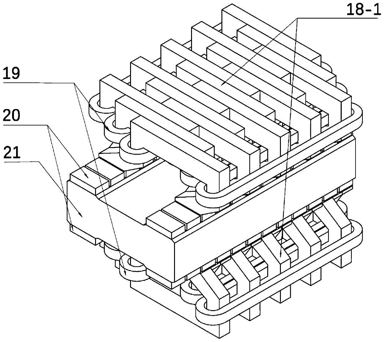 A flat-plate transverse flux permanent magnet synchronous linear generator