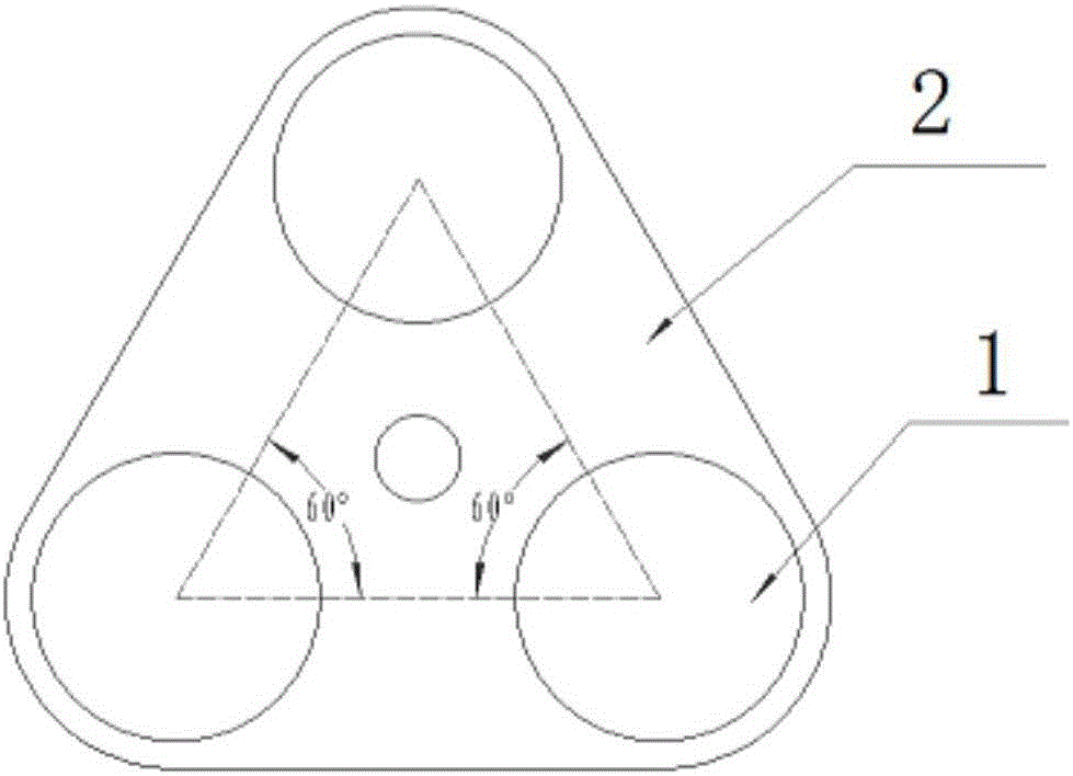 Equivalent-magnetic-circuit full-powder-core high-frequency three-dimensional reactor