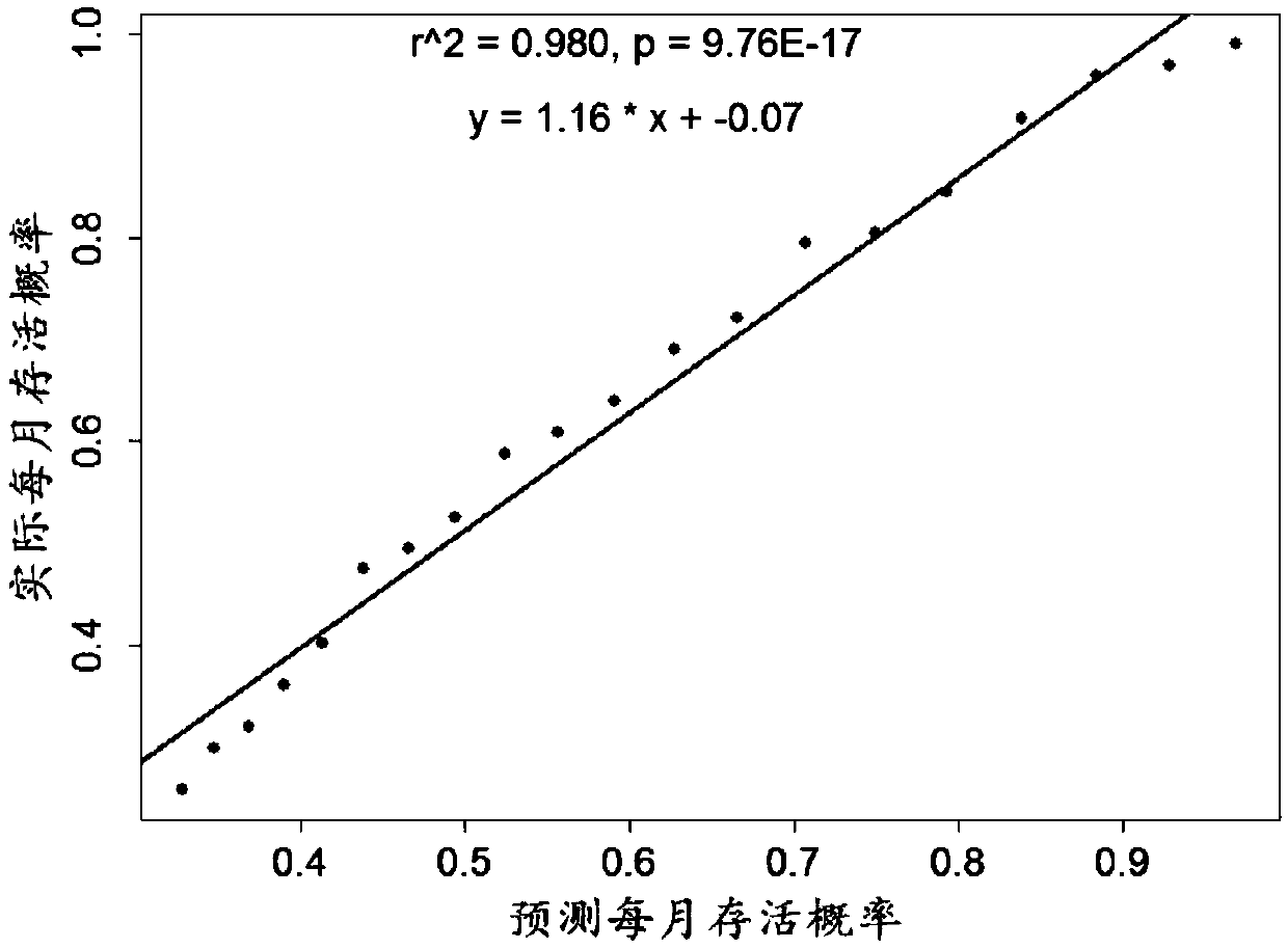 Pancreas cancer personalized prognosis evaluation method based on multi-gene expression characteristic spectrum