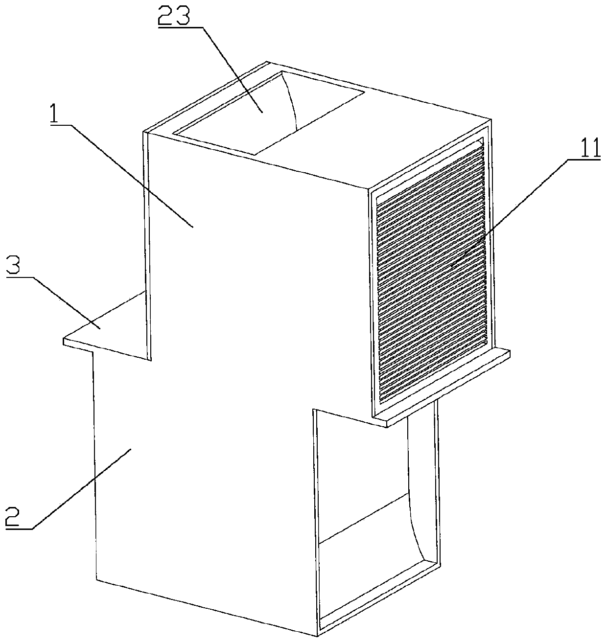 Epidemic area isolation room air purification device