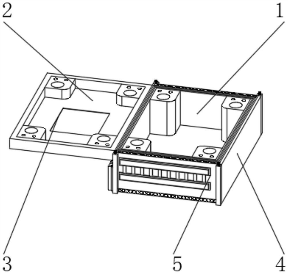 Switch control groove type switch box