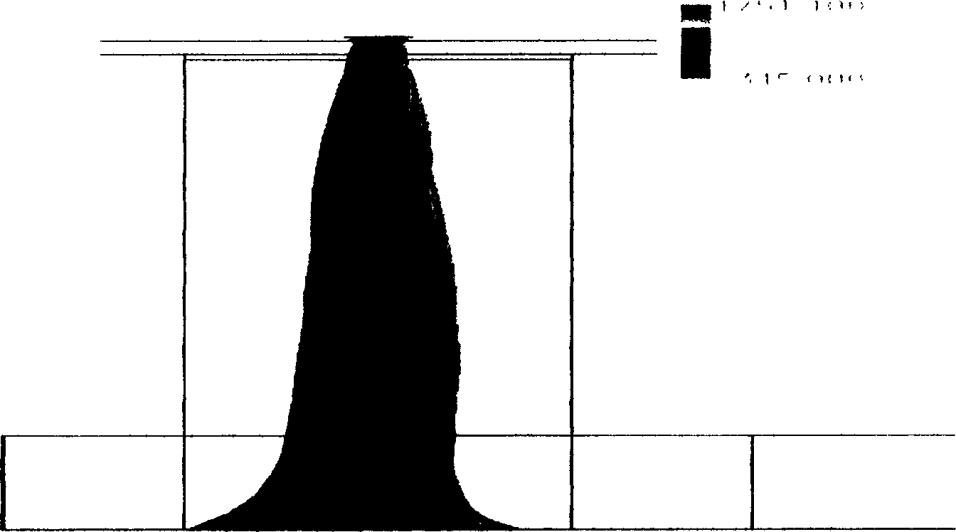 Central vortex column flash smelting process