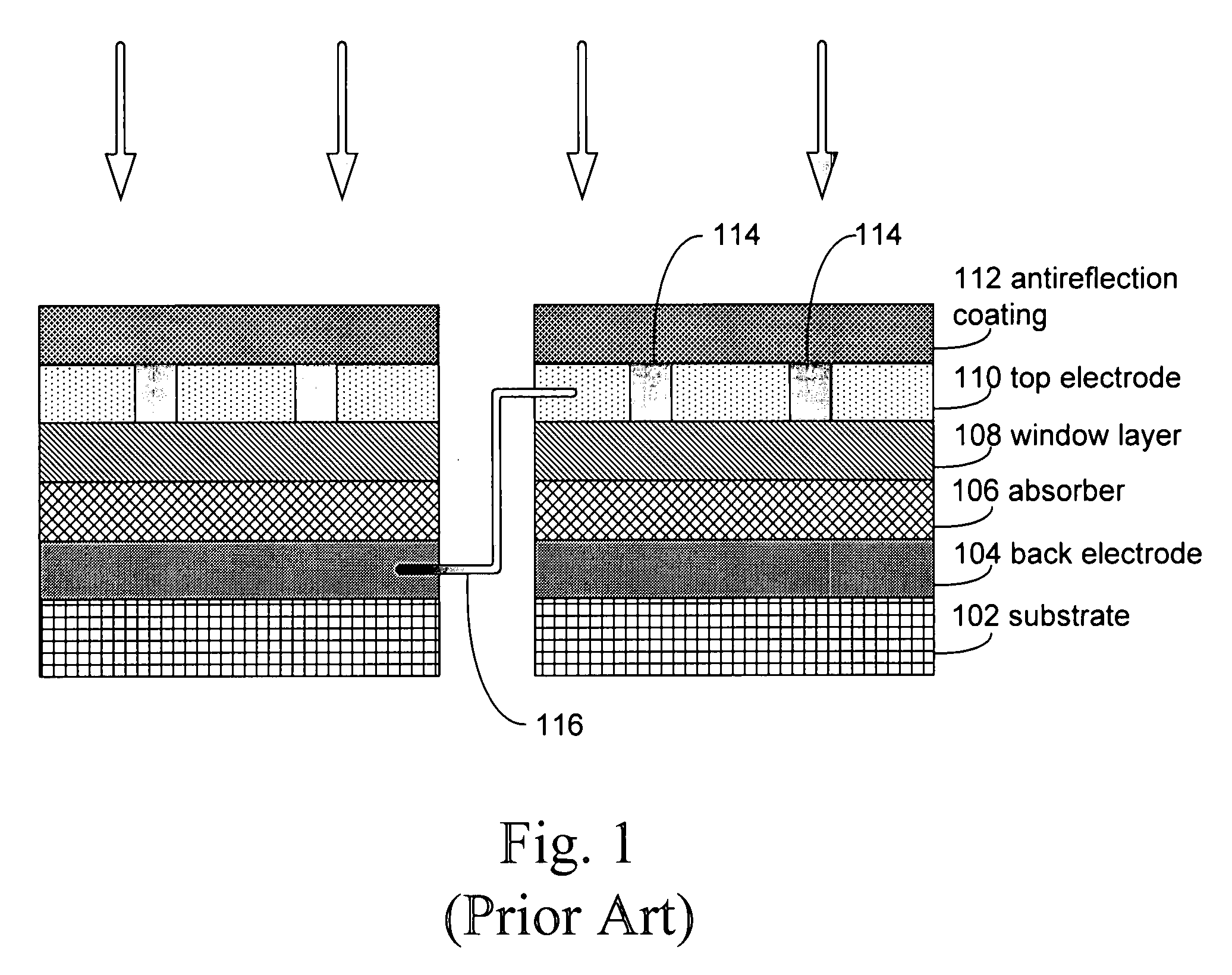 Monolithic integration of nonplanar solar cells