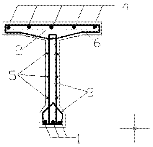 High-strength reinforcement built-in ultra high performance concrete (UHPC) beam member