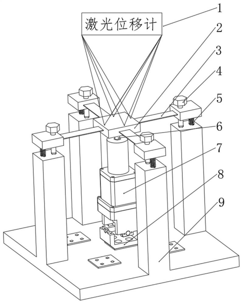 Multi-degree-of-freedom motion branched chain resolution test platform and test method