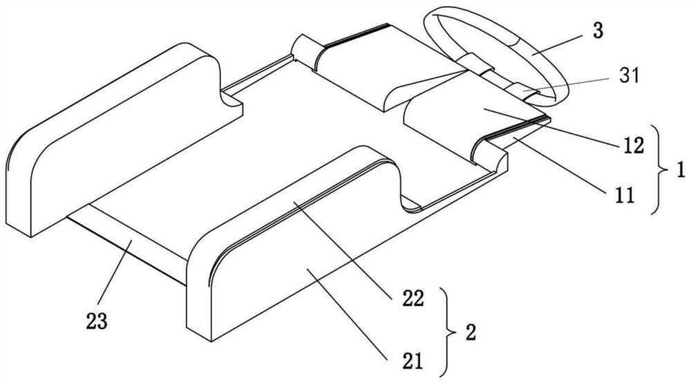 Gynecological pelvic floor examination auxiliary device