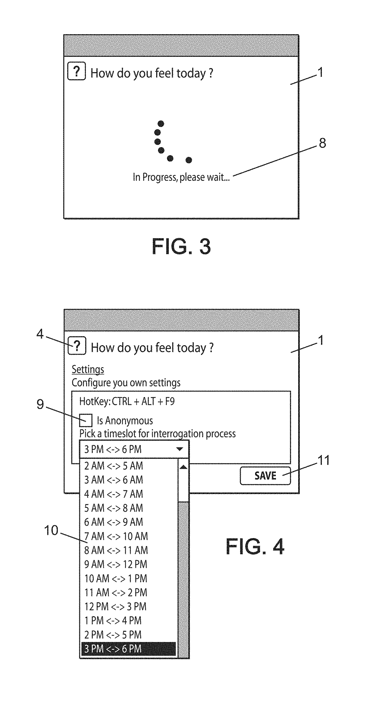 Method for periodical collection of information in a network of computer stations by a computer server of said network