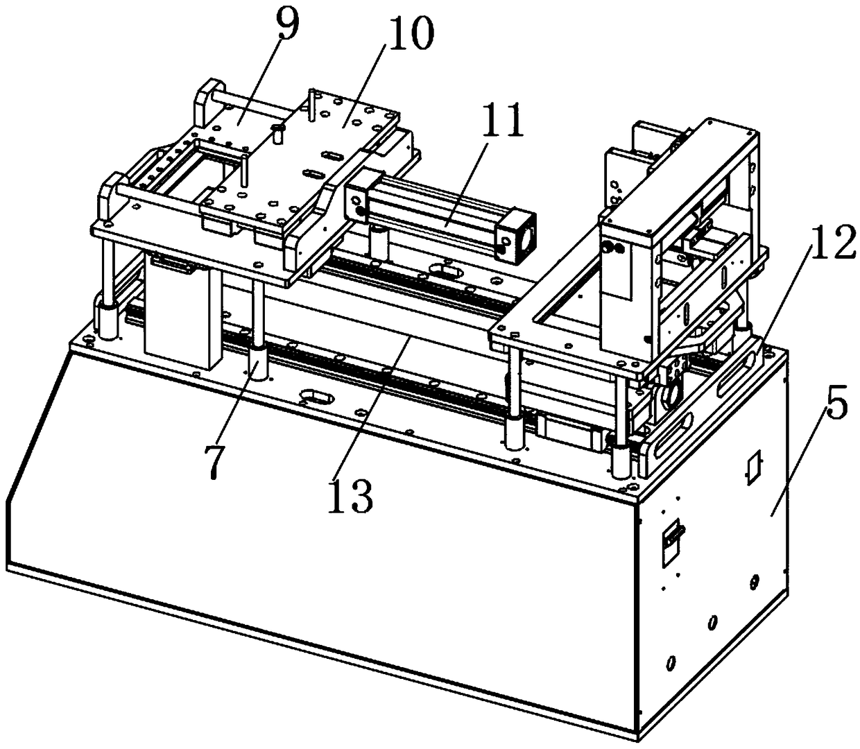 Coating device for coating outside of mobile phone water-proof panel with glue and use method of coating device