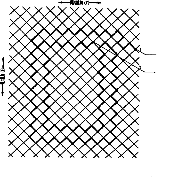 Reparing method of polyethylene twist netting for net box or purse net