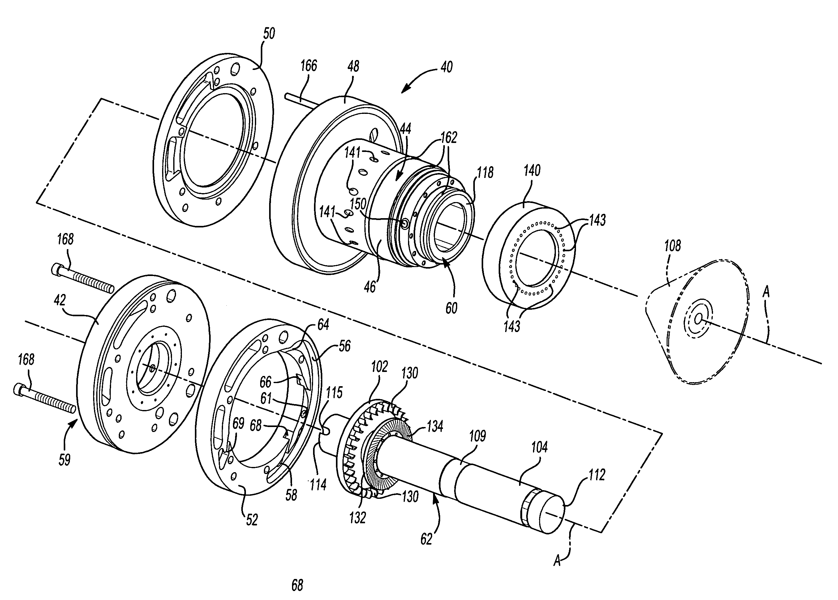 High speed rotating atomizer assembly