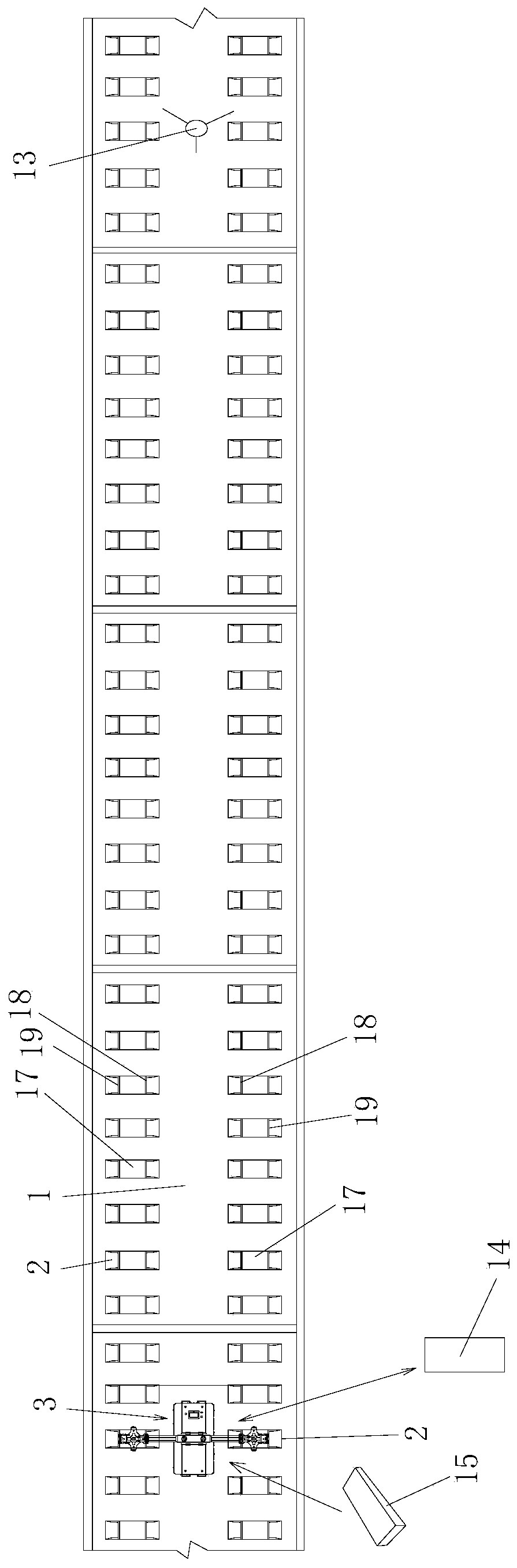 Automatic detection equipment and an automatic detection method for a ballastless track bearing platform