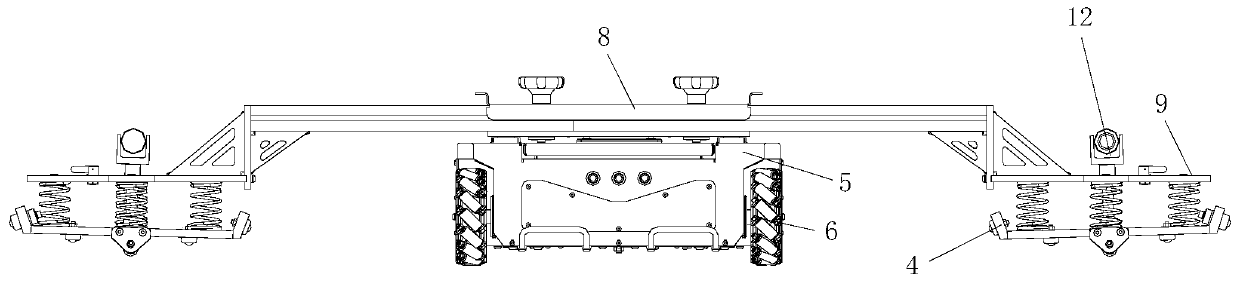 Automatic detection equipment and an automatic detection method for a ballastless track bearing platform