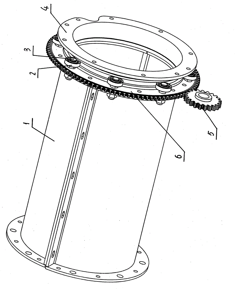 Threshing machine threshing cylinder concave assembly gear drive rotary mechanism