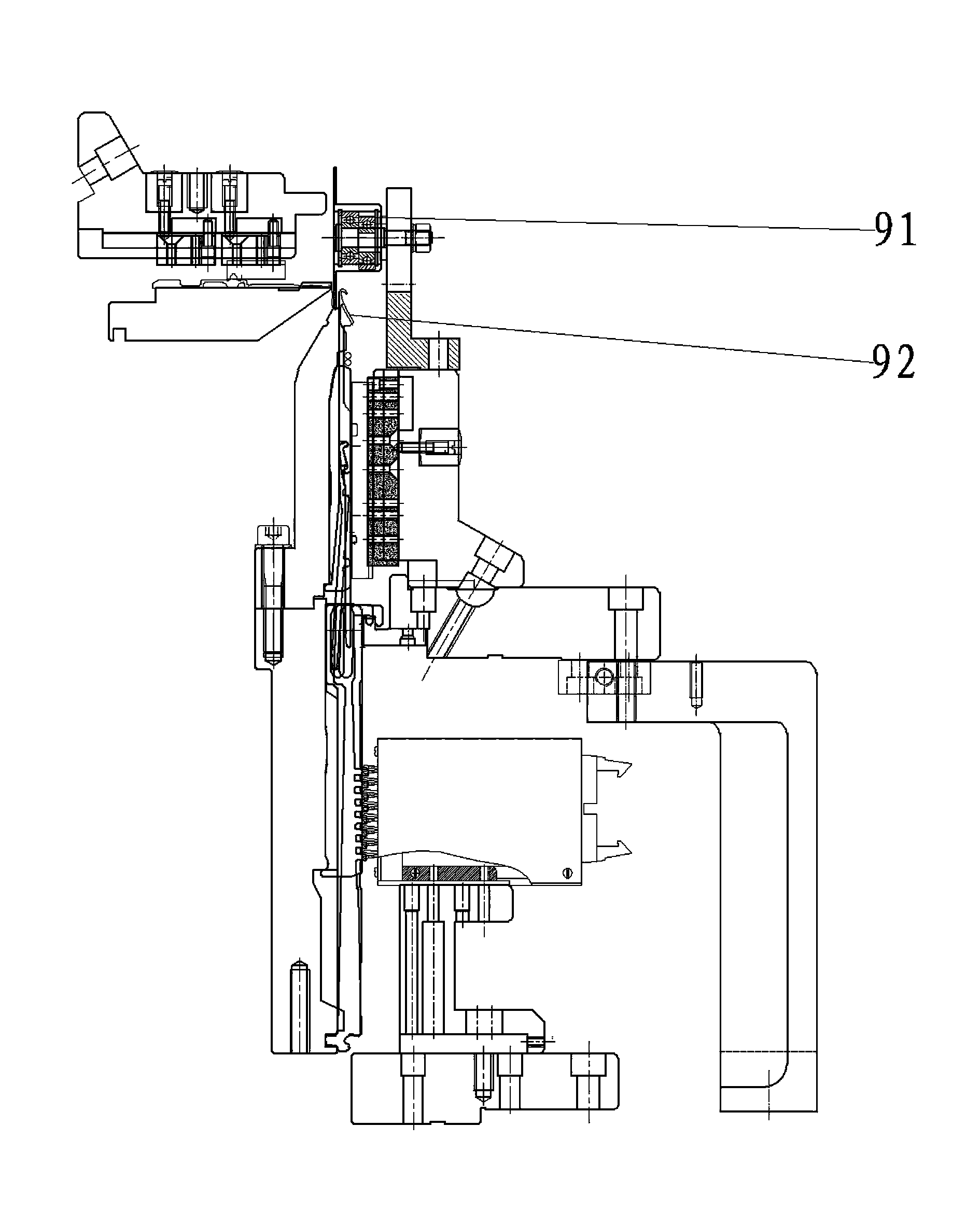 Novel cut pile jacquard machine