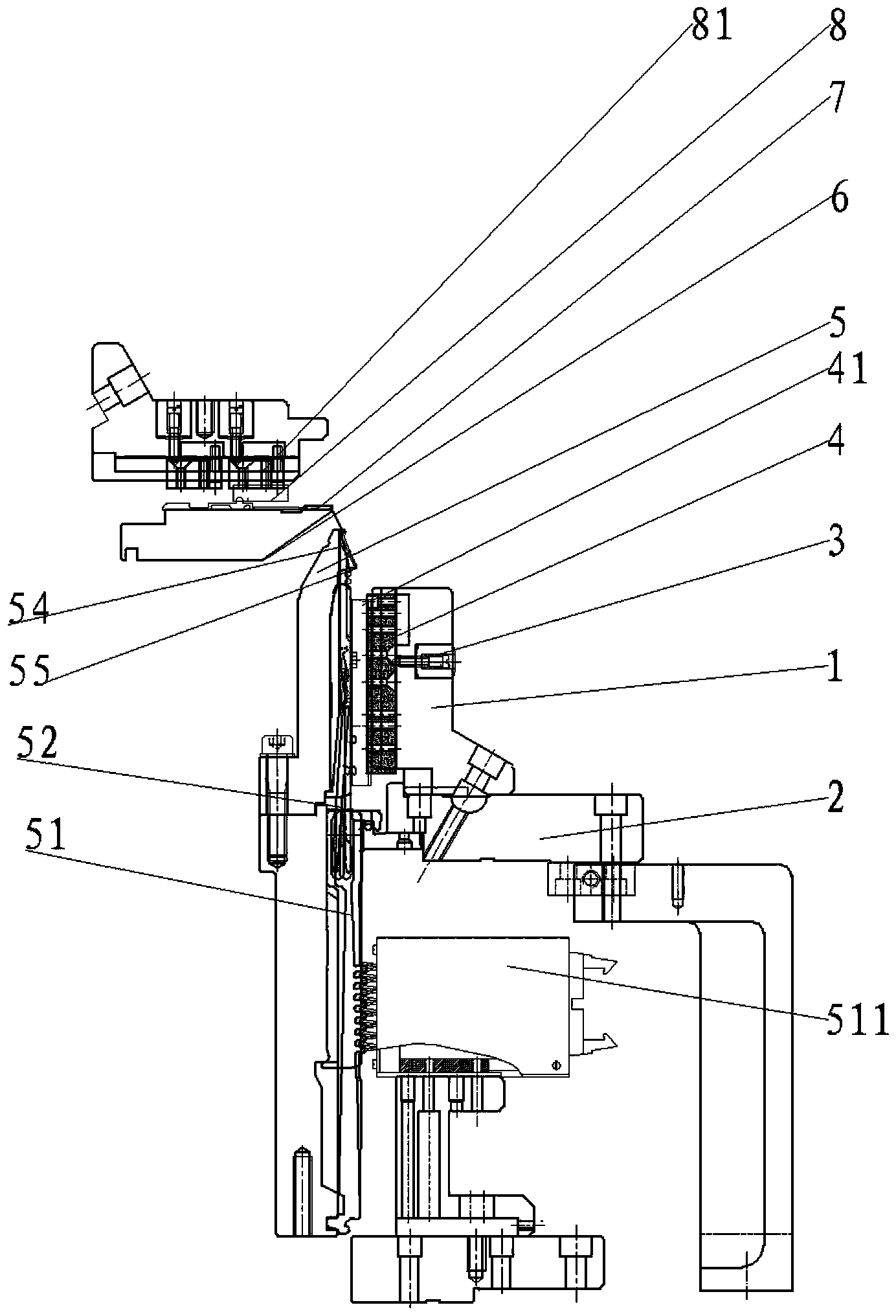 Novel cut pile jacquard machine