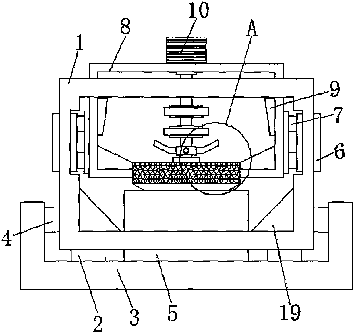 Efficient paper diaper water removal device