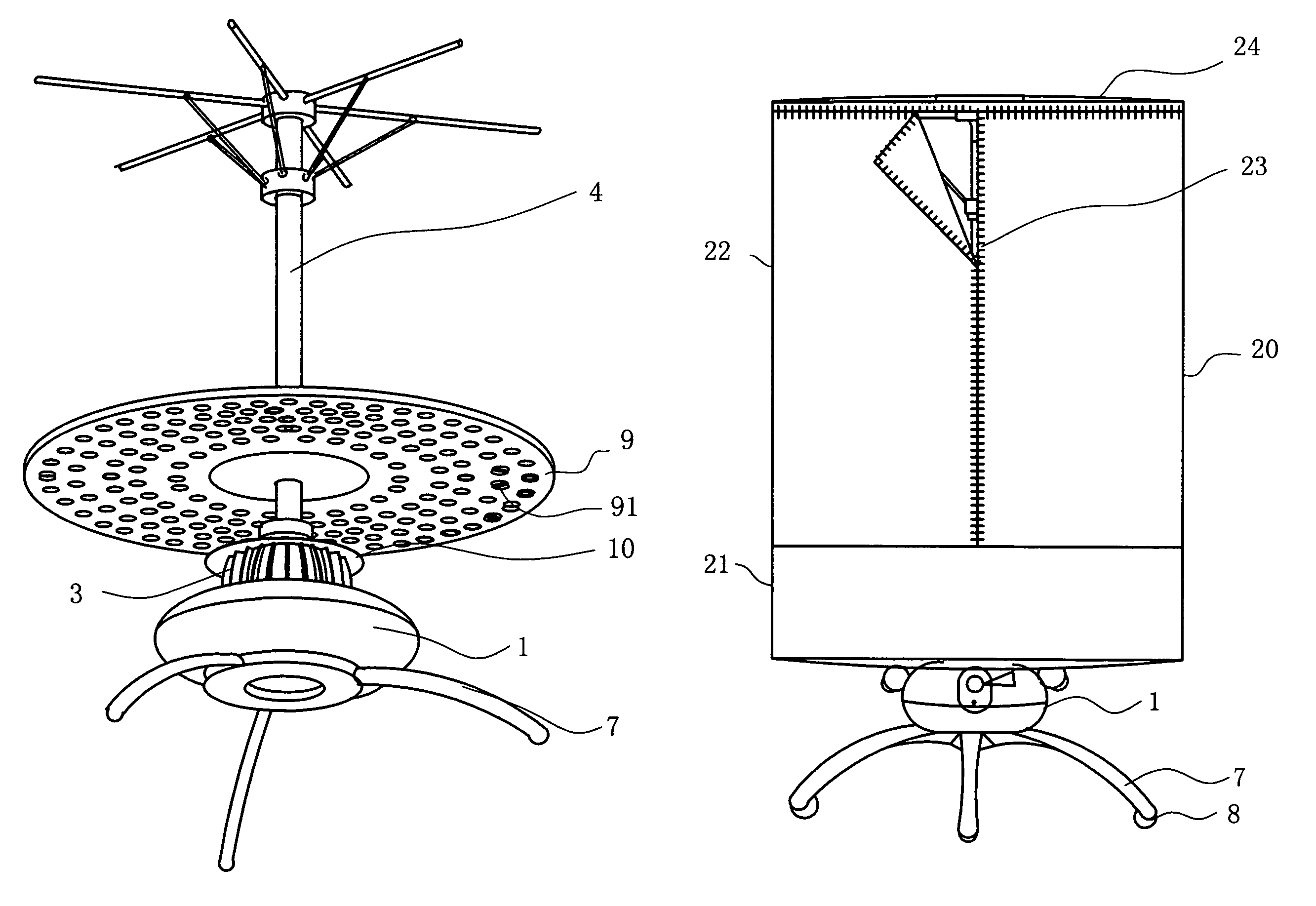 Shed type clothes dryer with safety plate