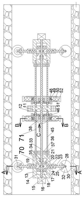 Blow-off pipeline water pressure detection and inner wall dredging equipment