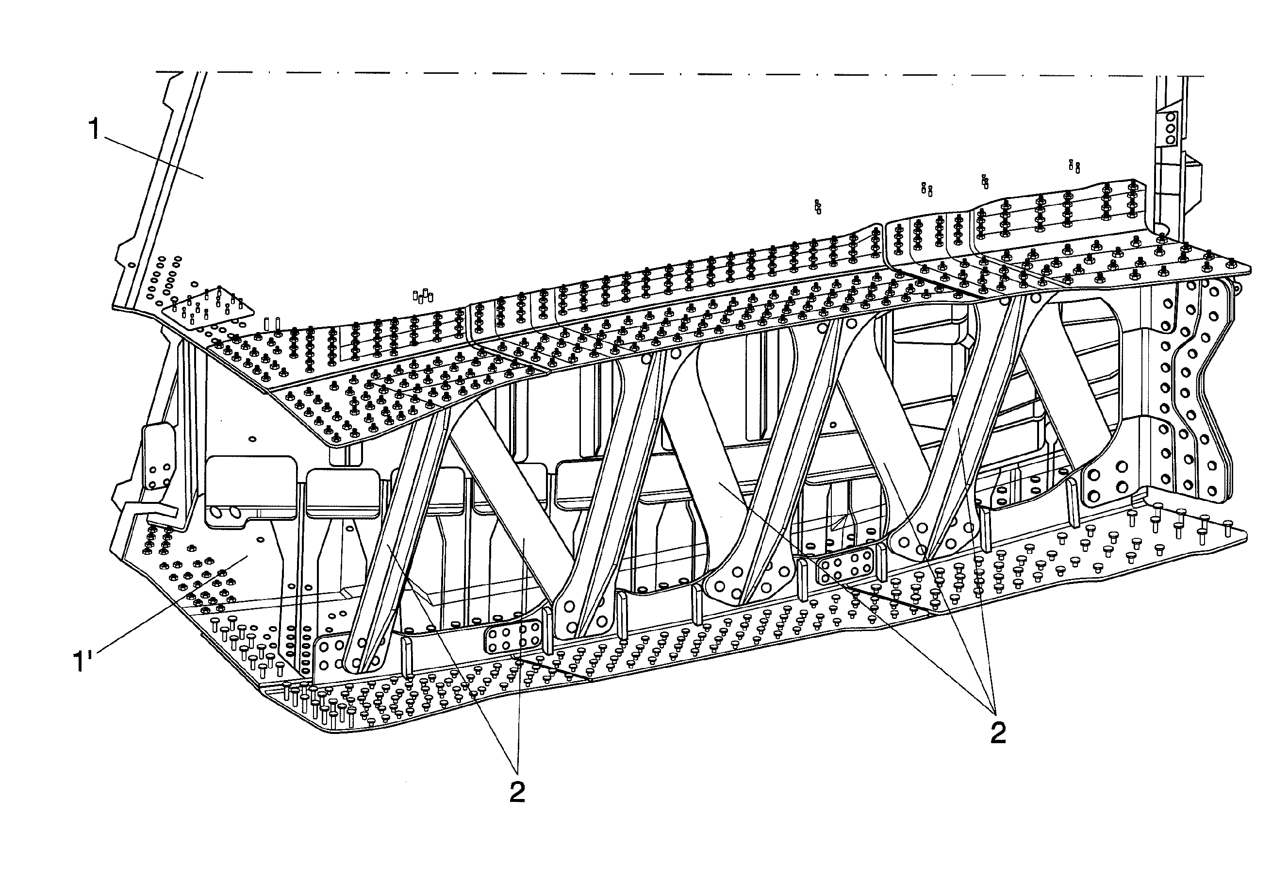 Integration system for lifting surfaces semi-parts in aircrafts