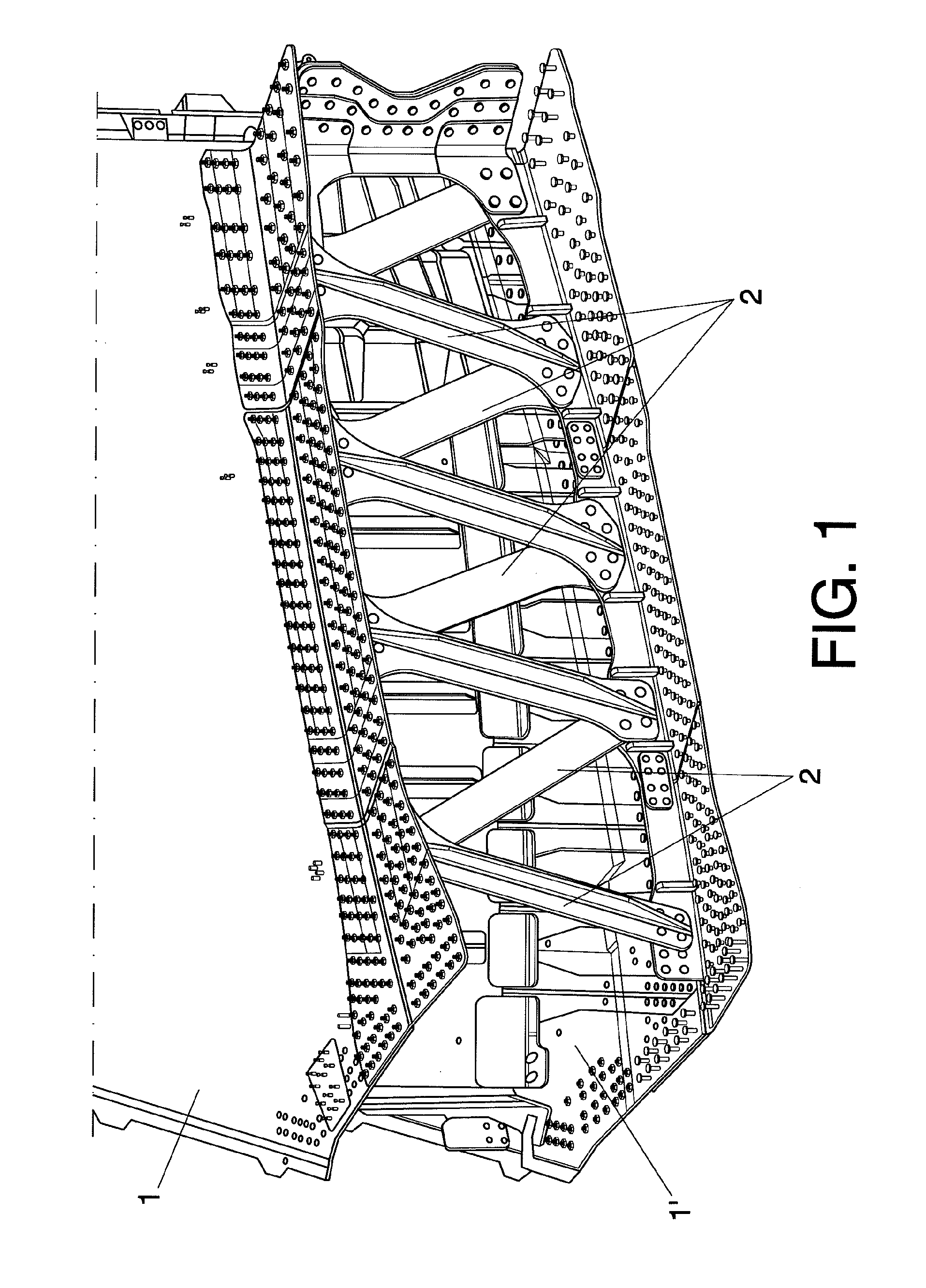 Integration system for lifting surfaces semi-parts in aircrafts