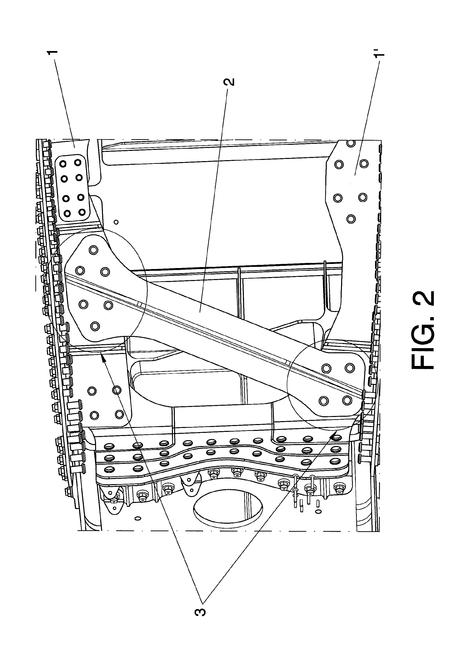 Integration system for lifting surfaces semi-parts in aircrafts