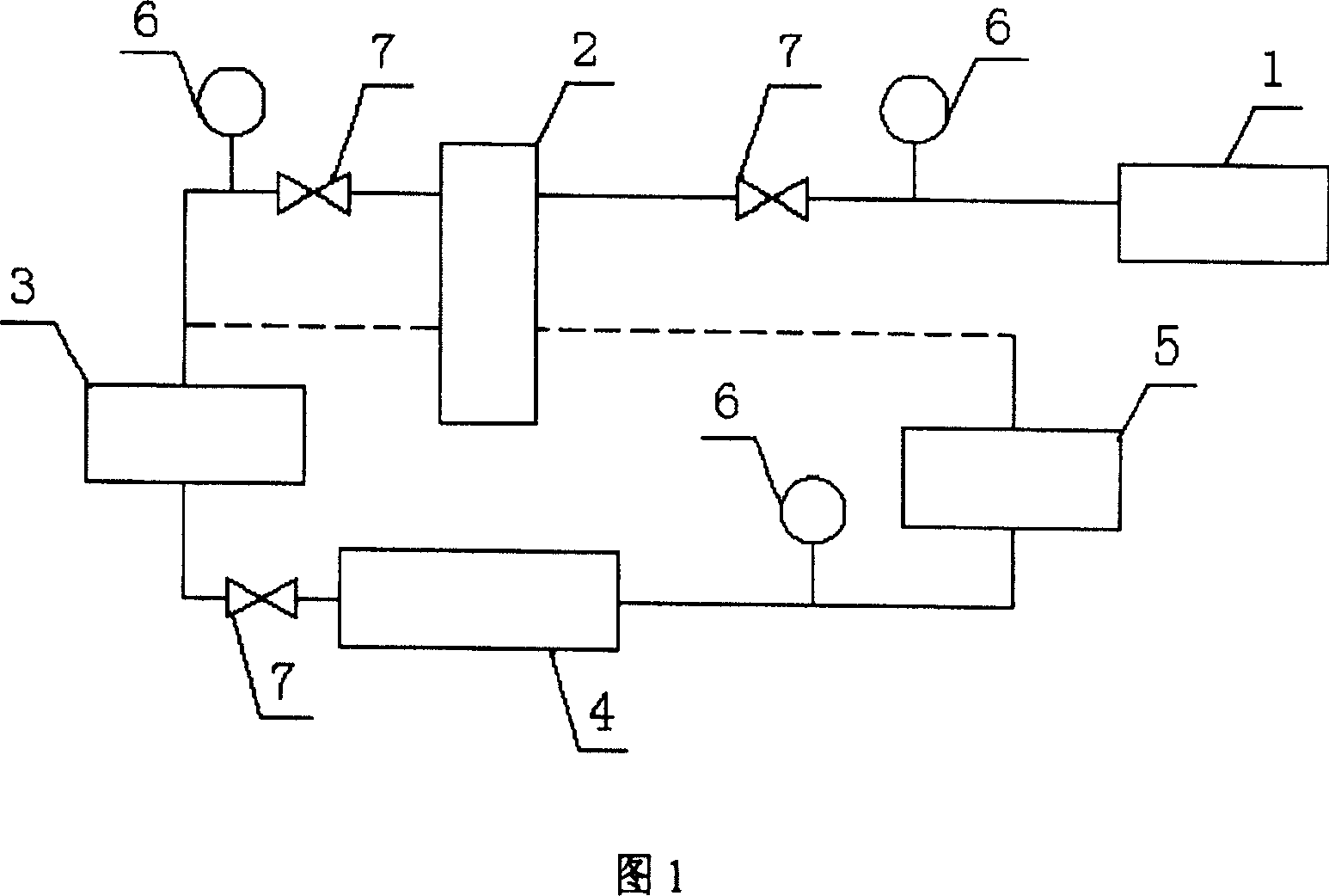 Non-power consumption hydrogen gas circulating method for fuel cell and its device