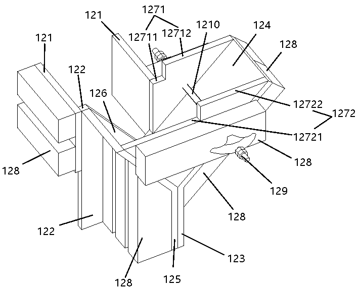 BM interlocking building block constructional column, straining beam structure and construction method thereof