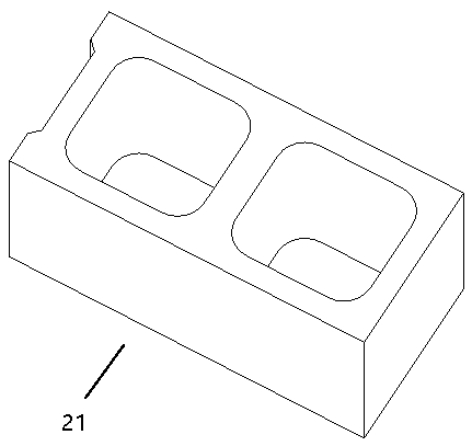 BM interlocking building block constructional column, straining beam structure and construction method thereof