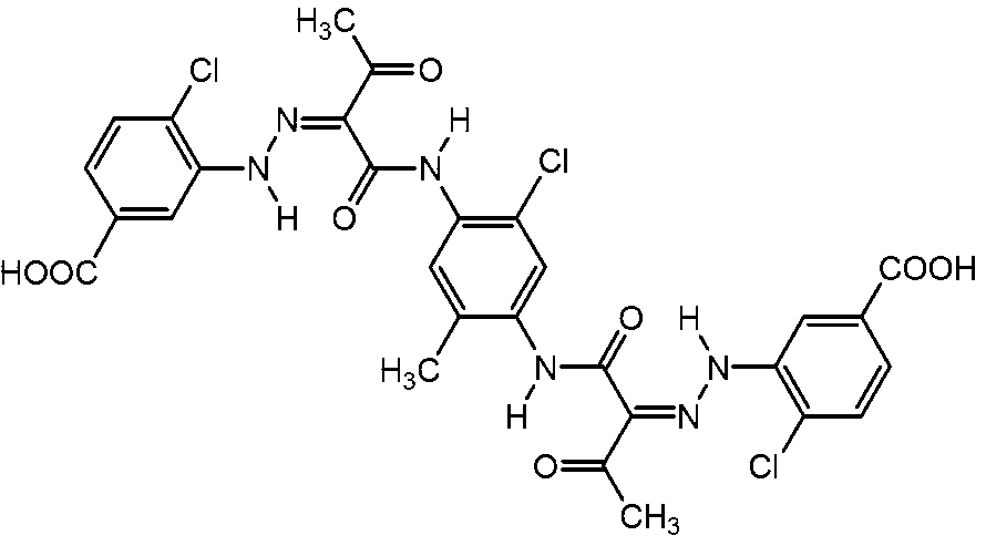 Preparation method of double-acetyl-p-phenylenediamine bisazo compound