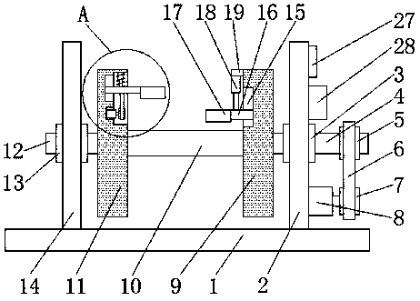 Control cable winding device convenient to fix