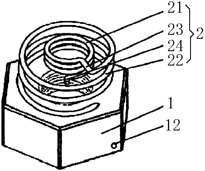 Elastic locking component, anti-loosening nut and anti-loosening bolt nut fastener