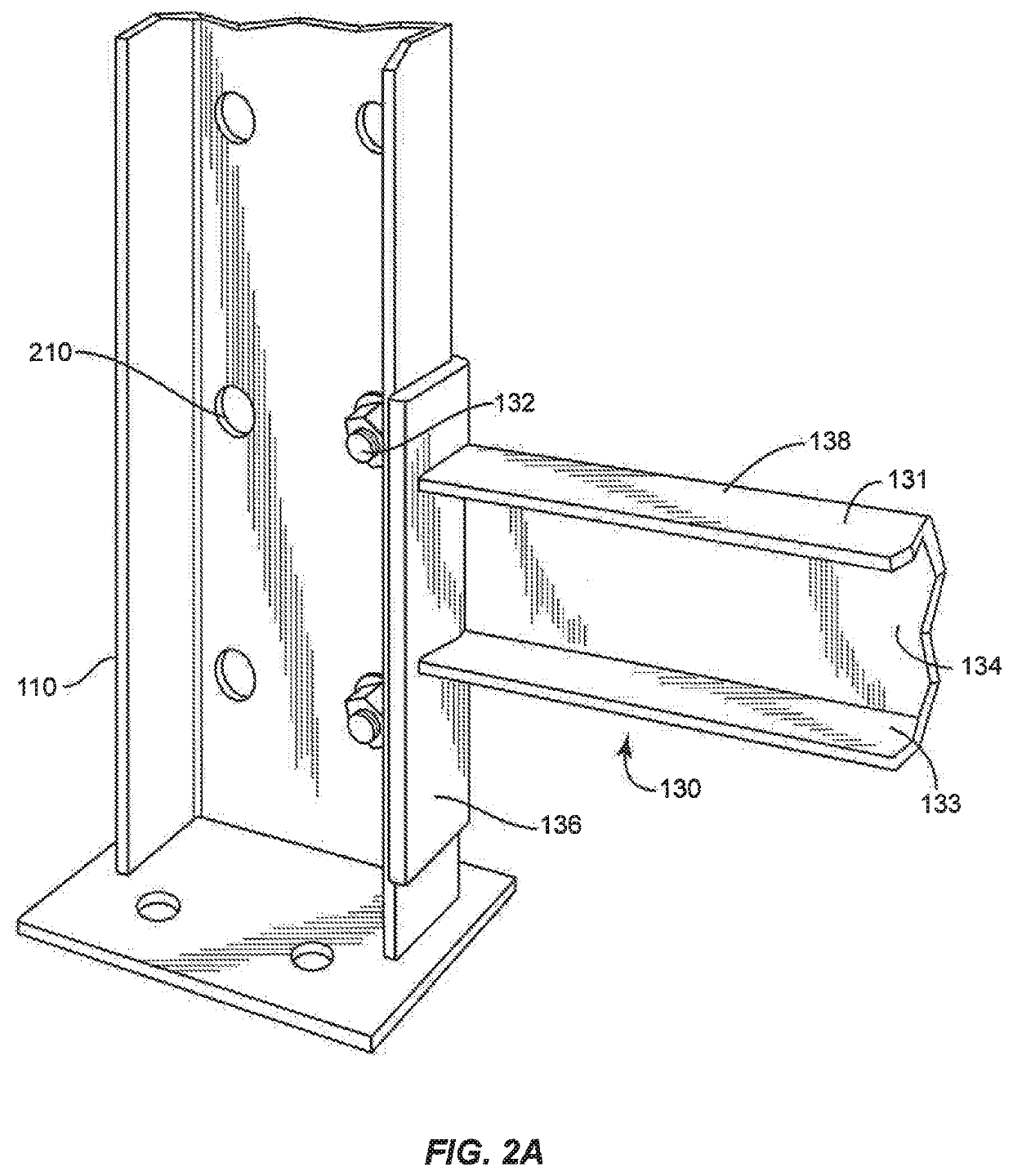 Structural member with stabilizing protrusions