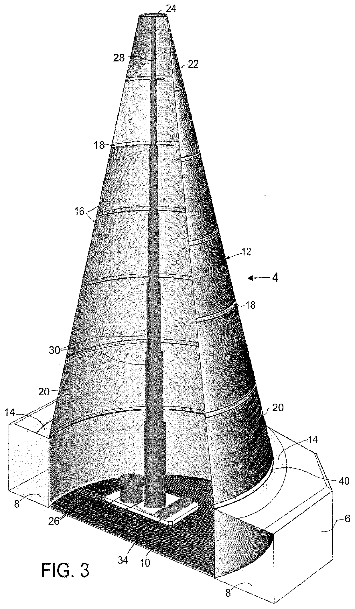 Mechanically expandable and collapsible traffic warning device