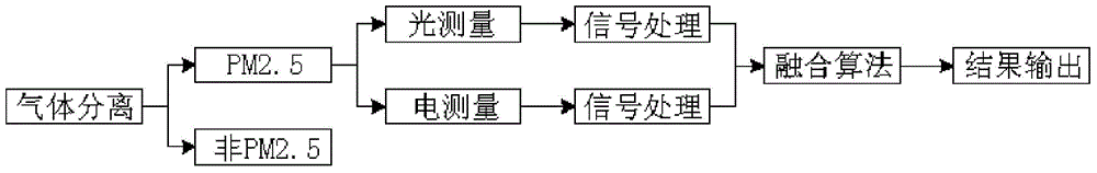 PM2.5 concentration detection system and detection method based on photoelectric fusion