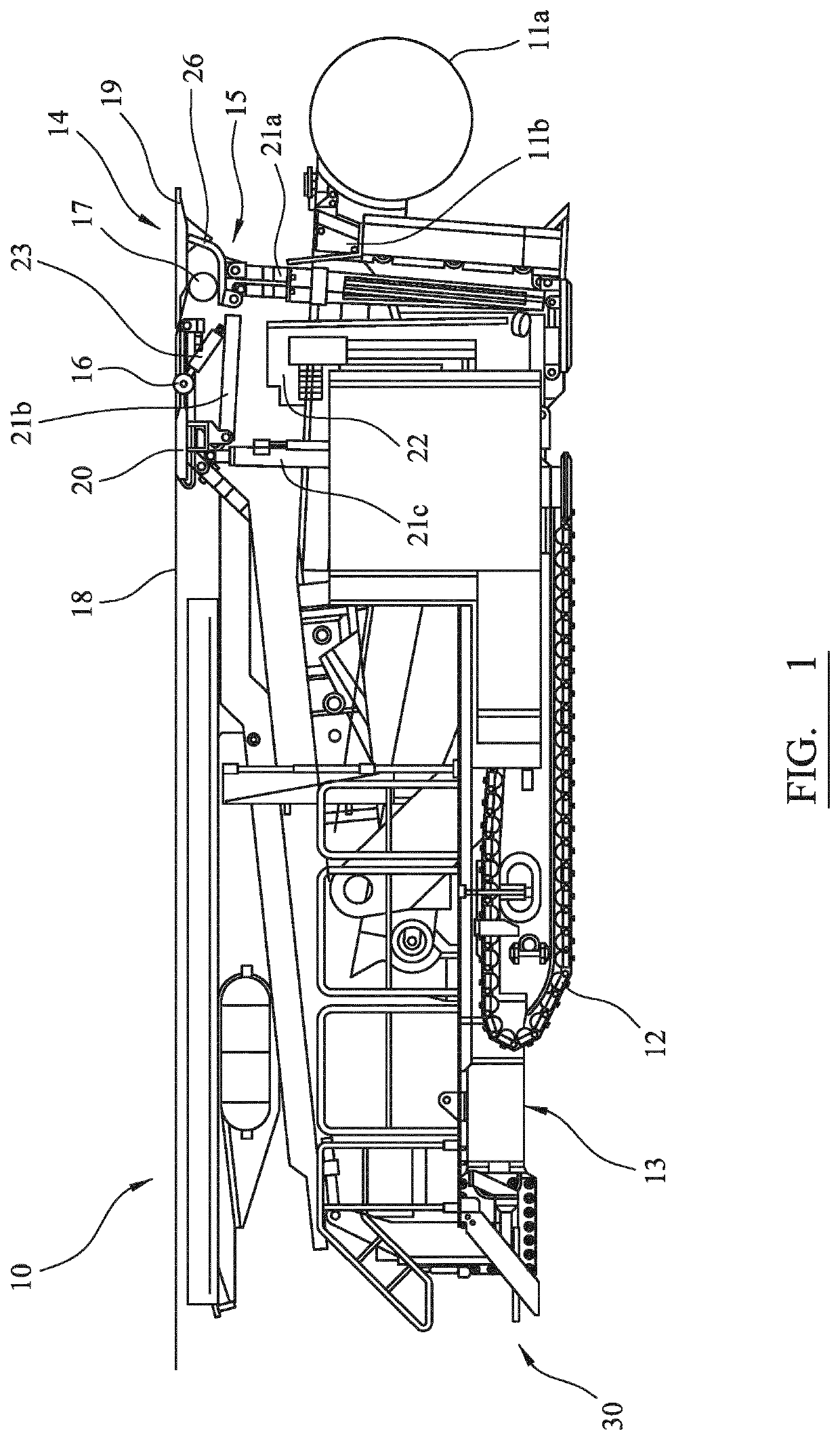 Roof mesh installation apparatus