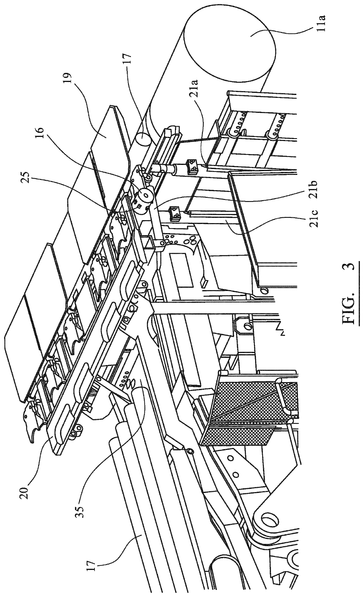 Roof mesh installation apparatus