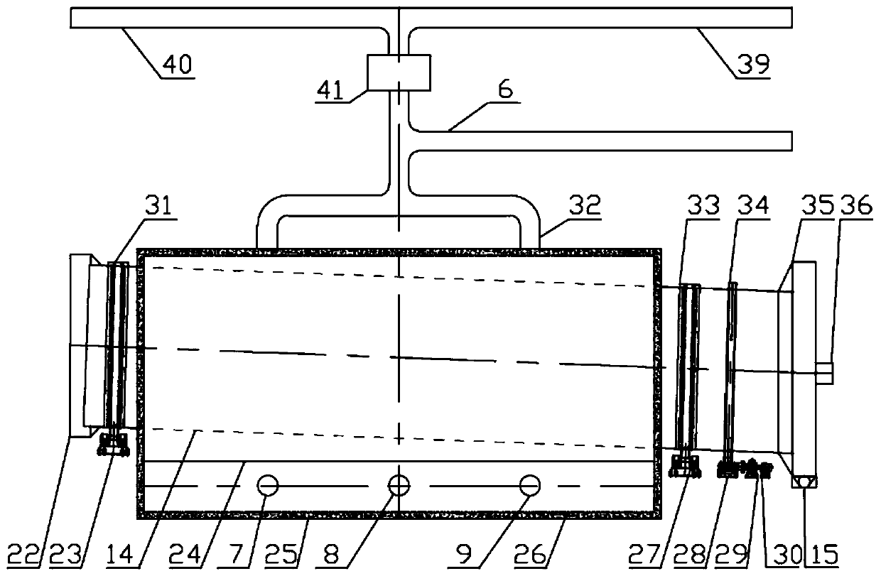 Pyrolyzer process and device for treating solid waste salt containing water, organic matter and other soluble gas