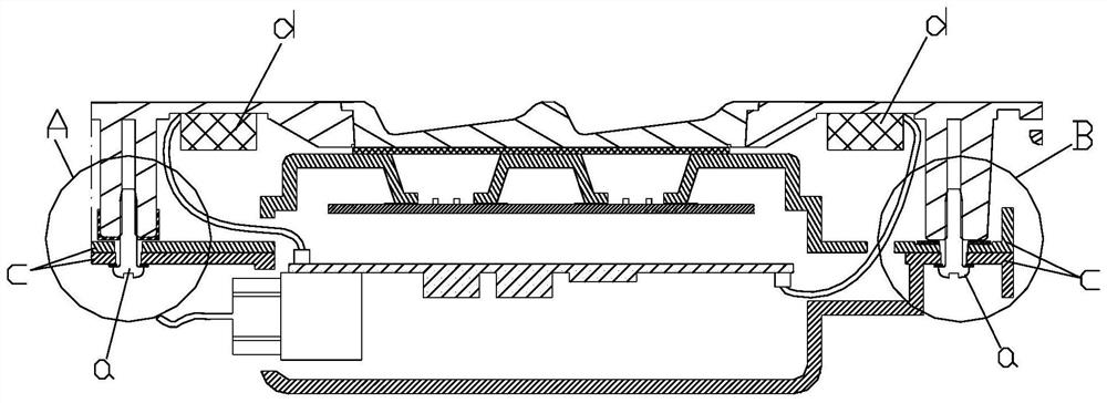 Micro suspension panel mounting structure achieving strong vibration feedback