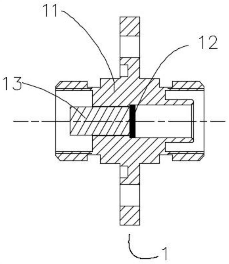 Novel airtight cabin-penetrating optical fiber connector