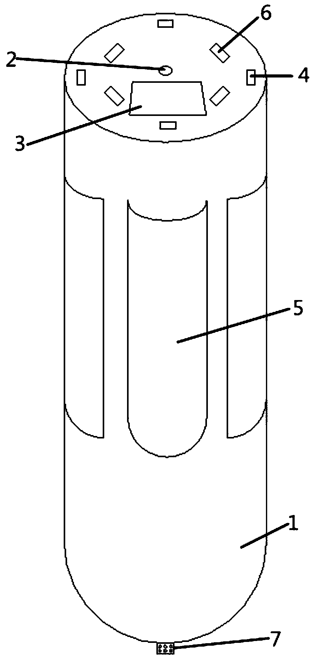 Device for rescuing and gathering people falling into water