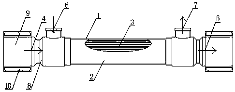 Sterile double-pipe plate heat exchanger