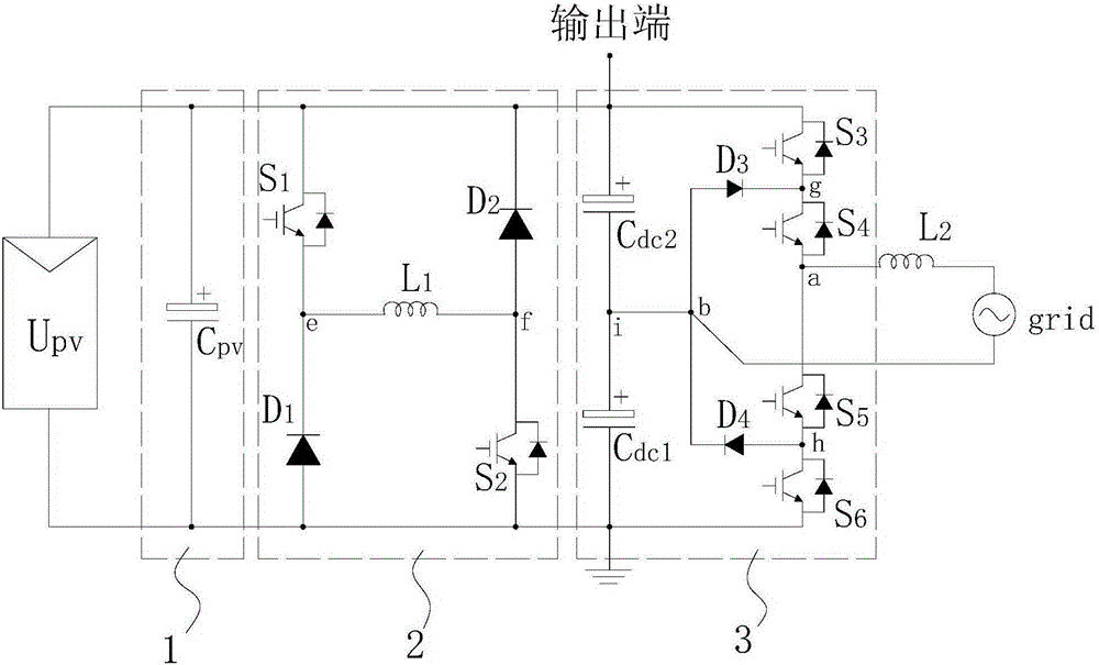 Non-isolated grid-connected converter, air-conditioning system and converter control method