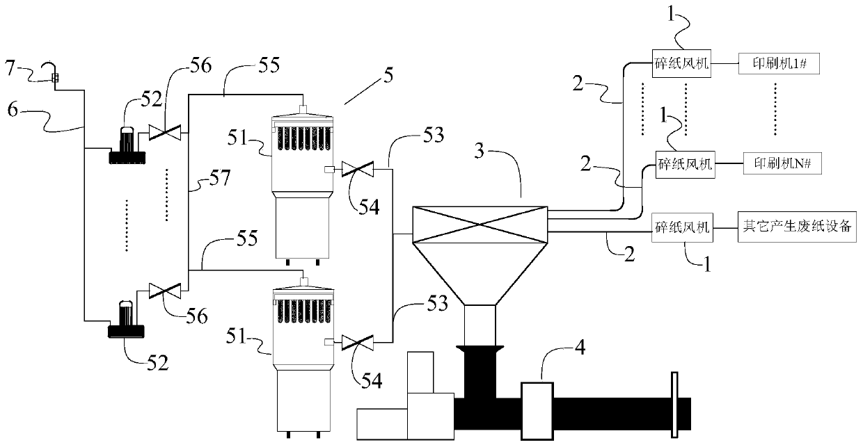 Shredded paper separator and shredded paper separation method thereof