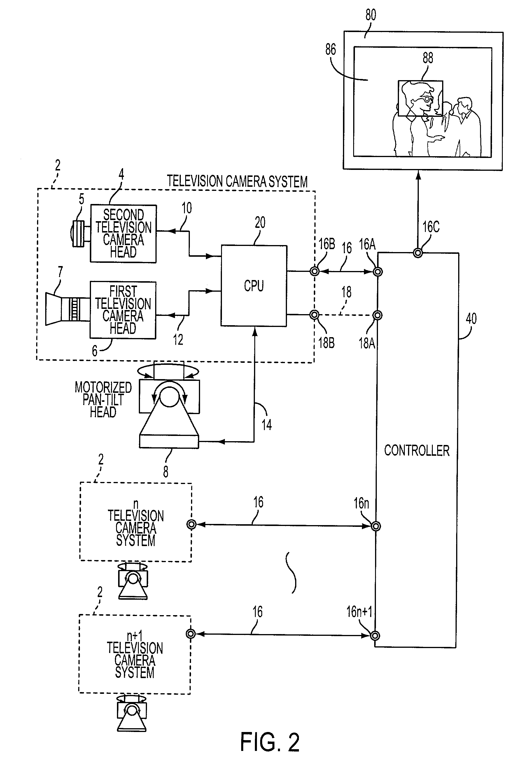 Apparatus for identifying the scene location viewed via remotely operated television camera