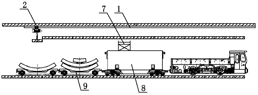 Non-destructive dismantling method of negative ring segments after shield machine passes through intermediate air shaft