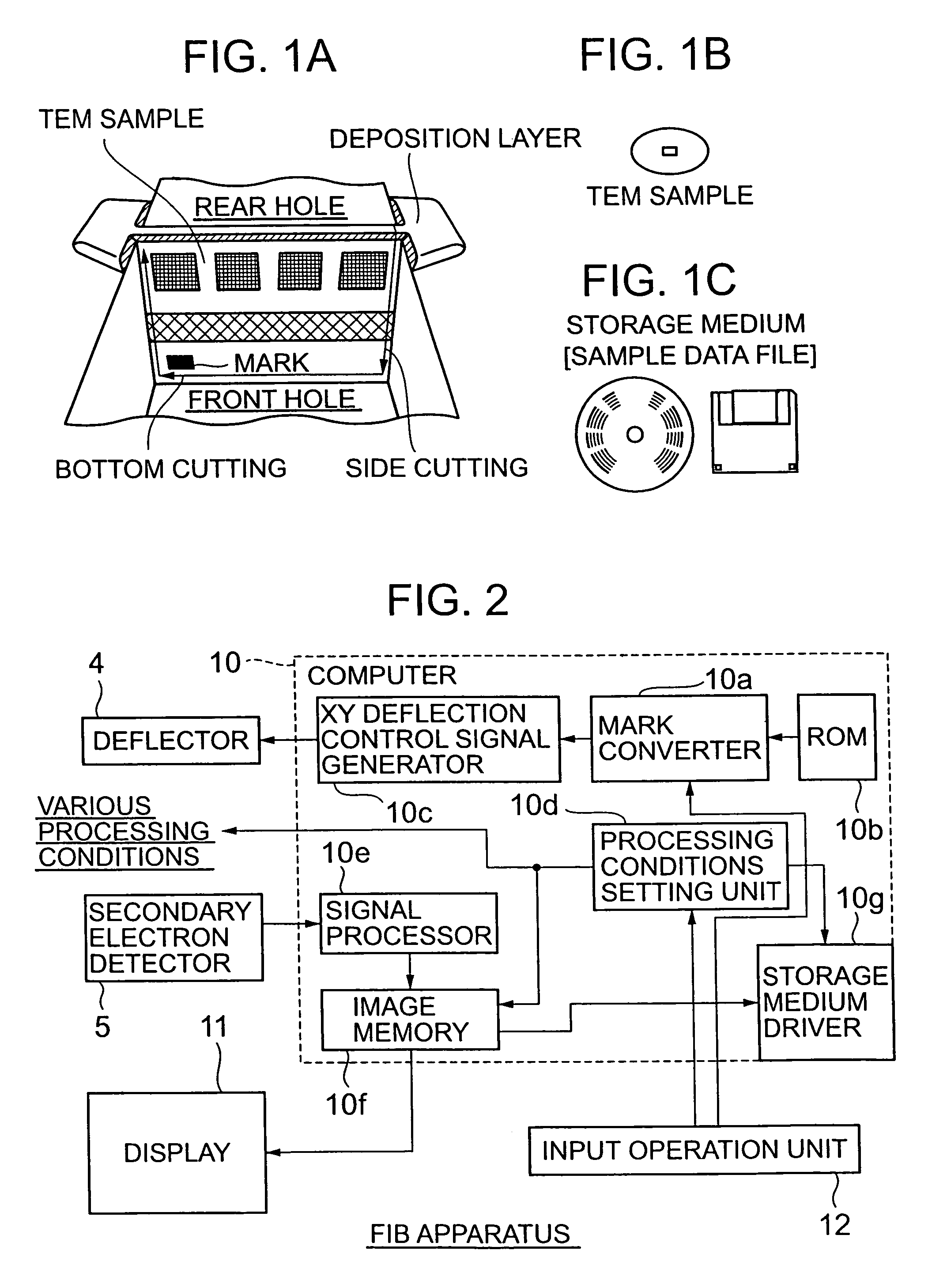 TEM sample equipped with an identifying function, focused ion beam device for processing TEM sample, and transmission electron microscope